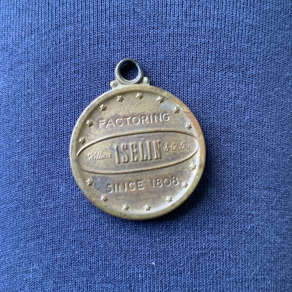 Vintage‎ 1958 Iselin Ford 150 Anniversary Charm Pendant Jewelry Steam Punk Coin